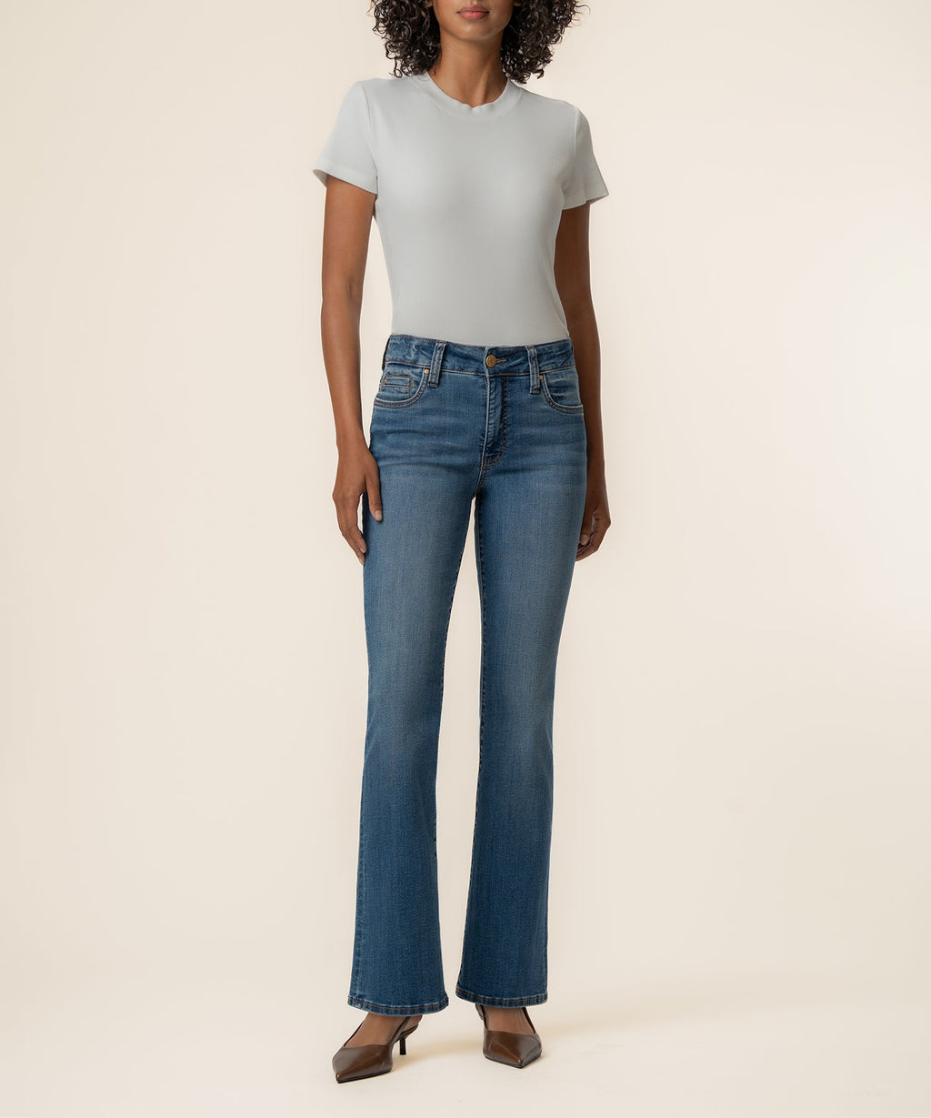 Natalie High Rise Bootcut, Petite in Interactive Wash