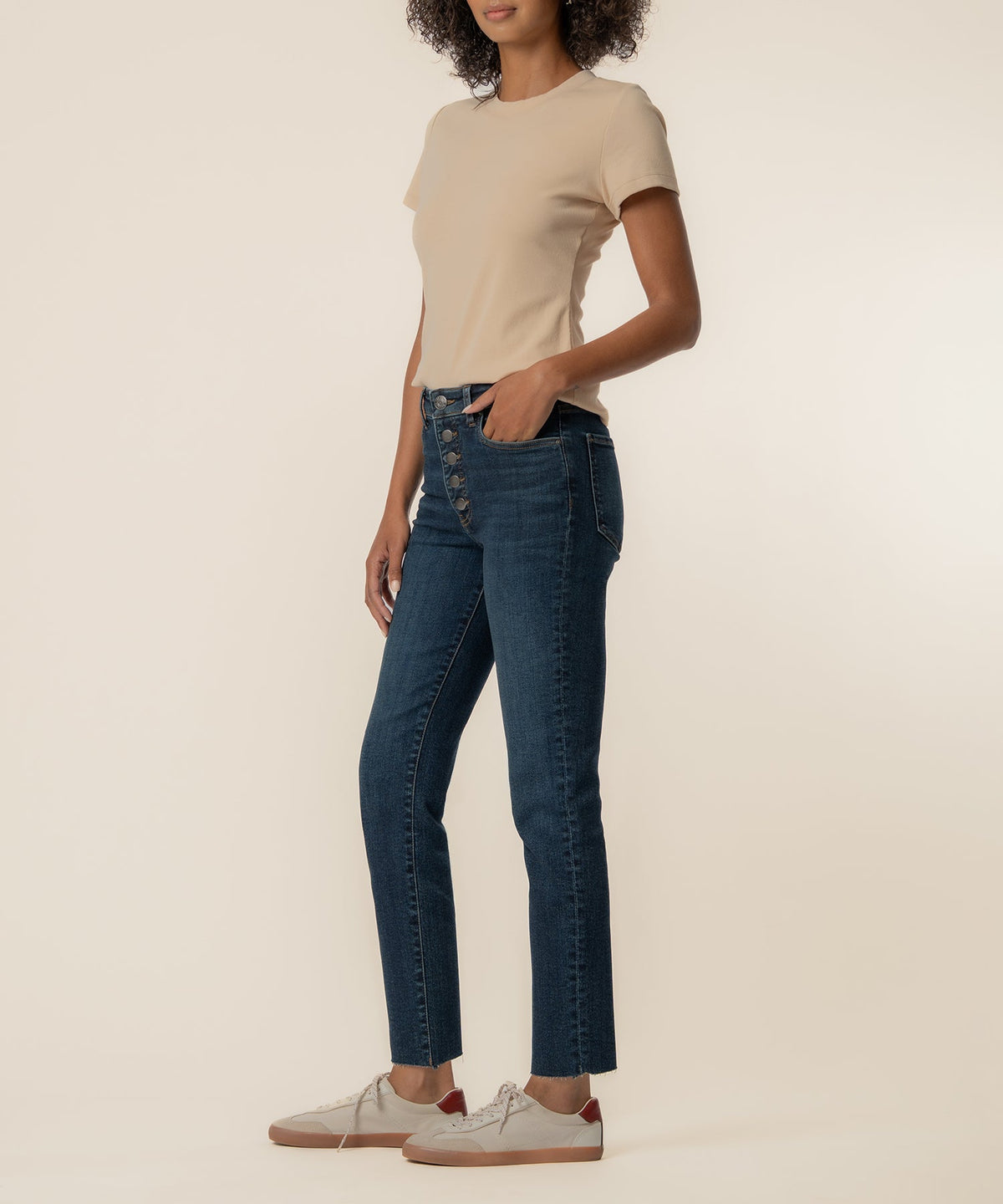 Rachael High Rise Mom Jean, Exclusive in Royal Wash