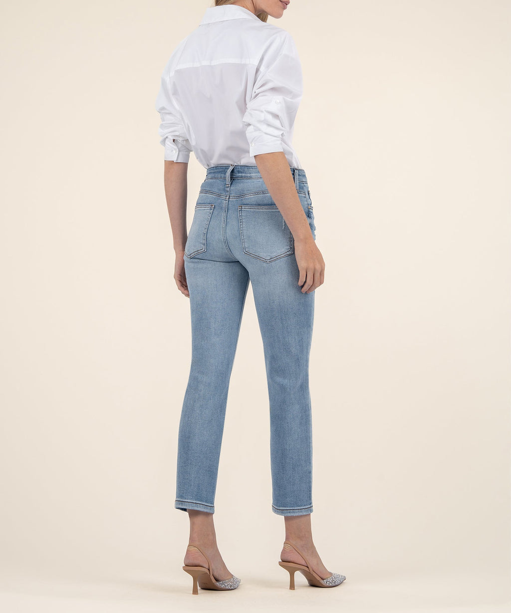 Rachael High Rise Mom Jean in Recognition Wash