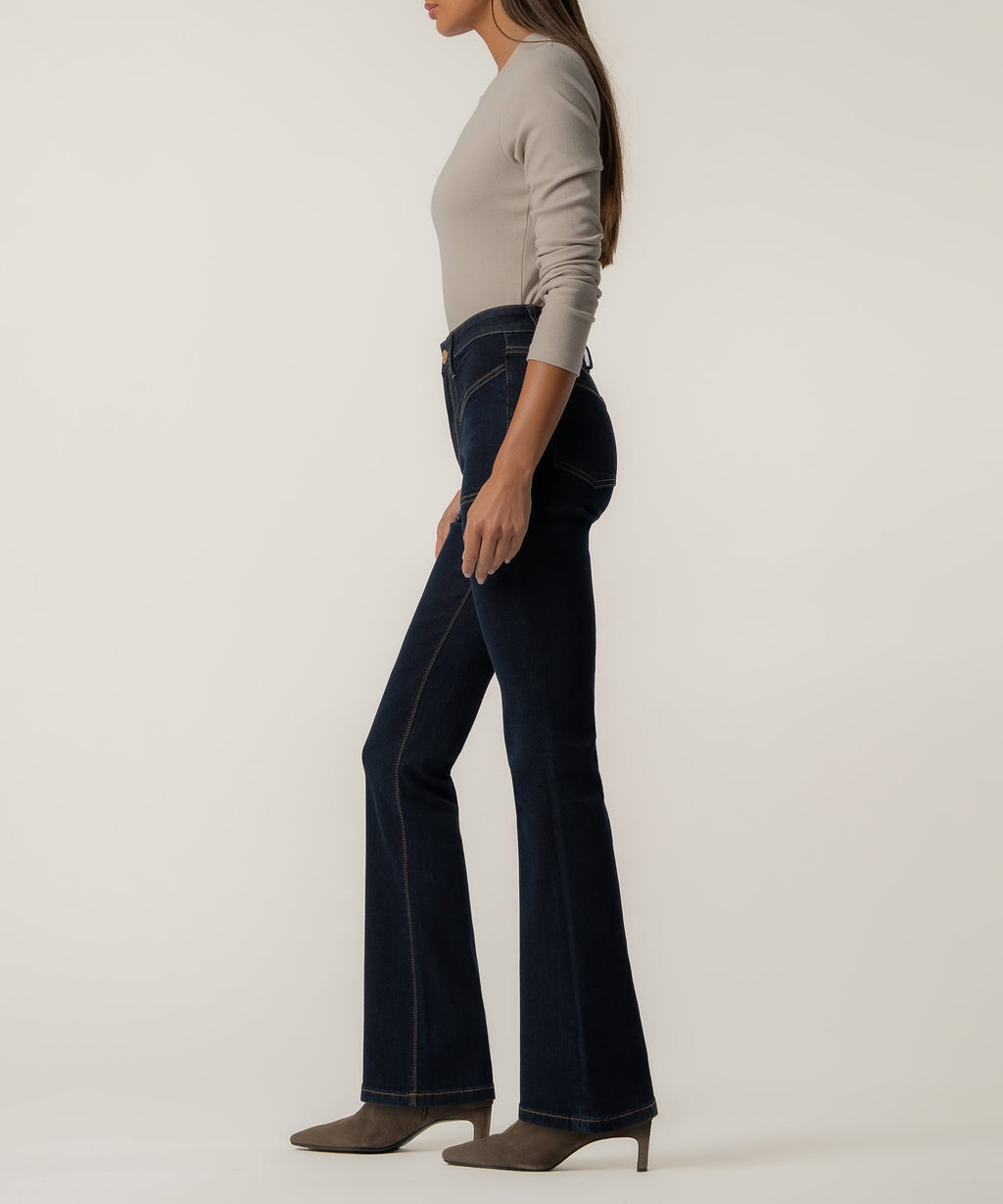 Stella High Rise Flare in Wind Wash