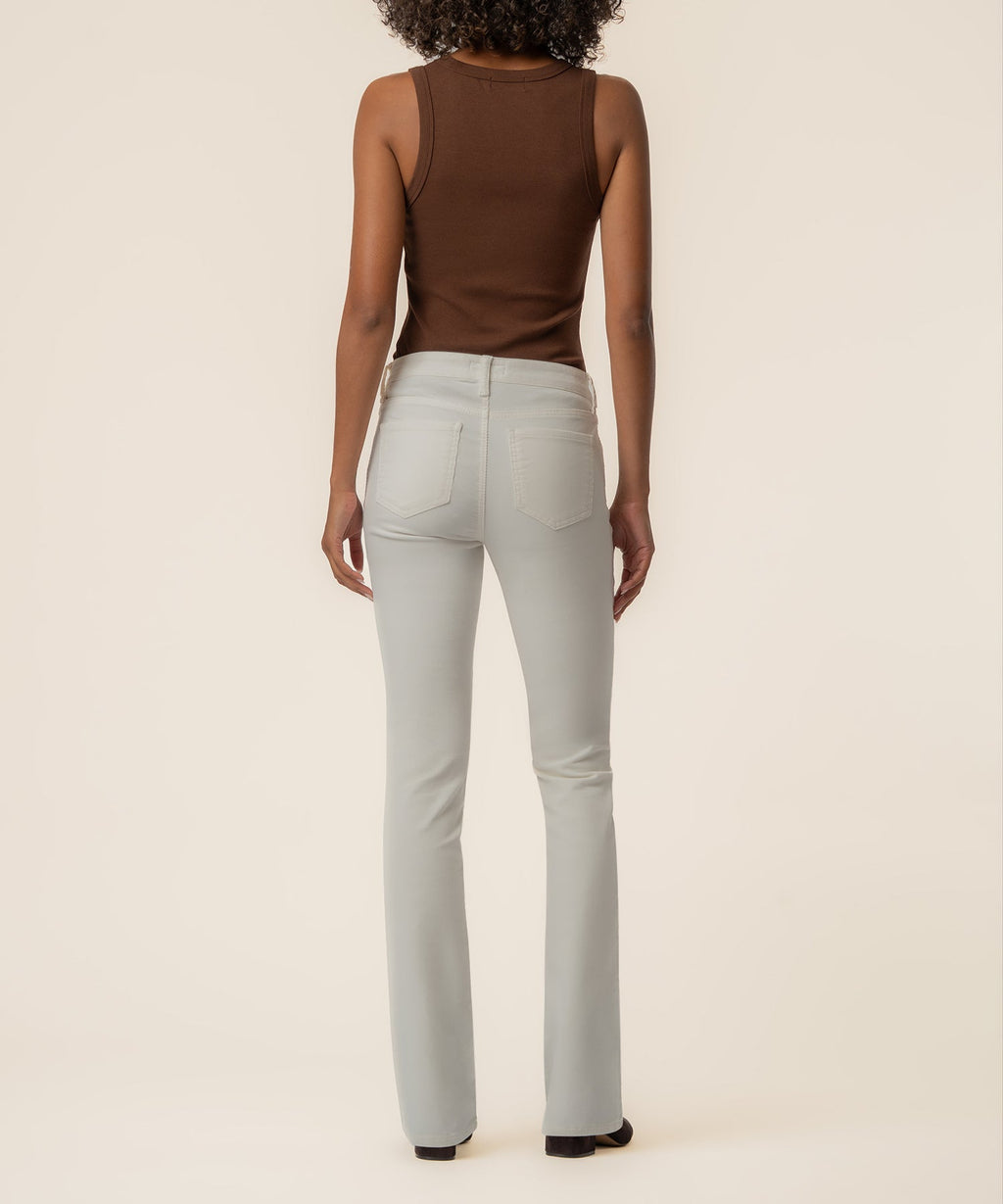 Natalie Corduroy Bootcut, Petite in Cloud White