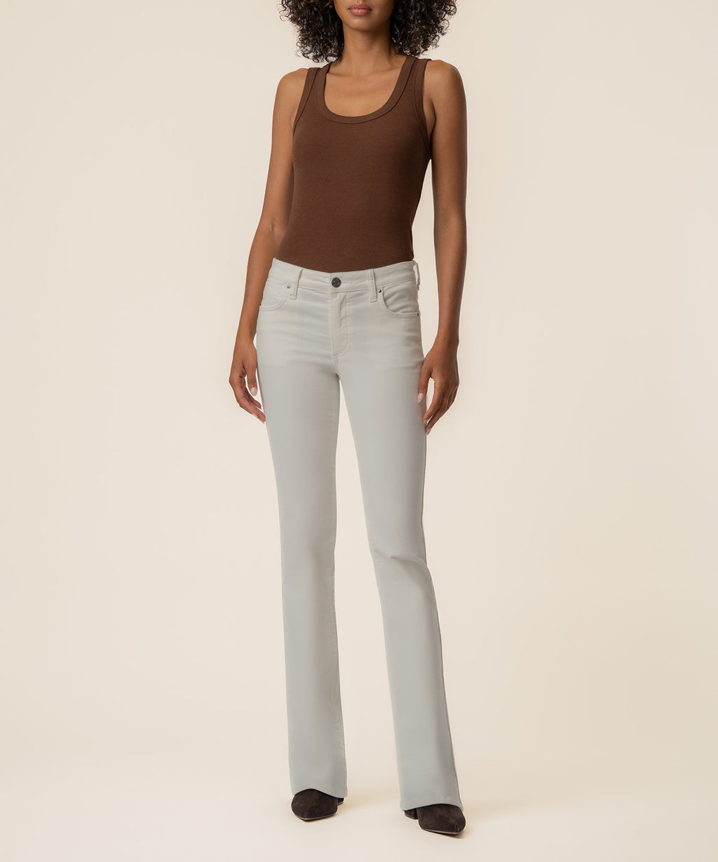 Natalie Corduroy Bootcut, Petite in Cloud White