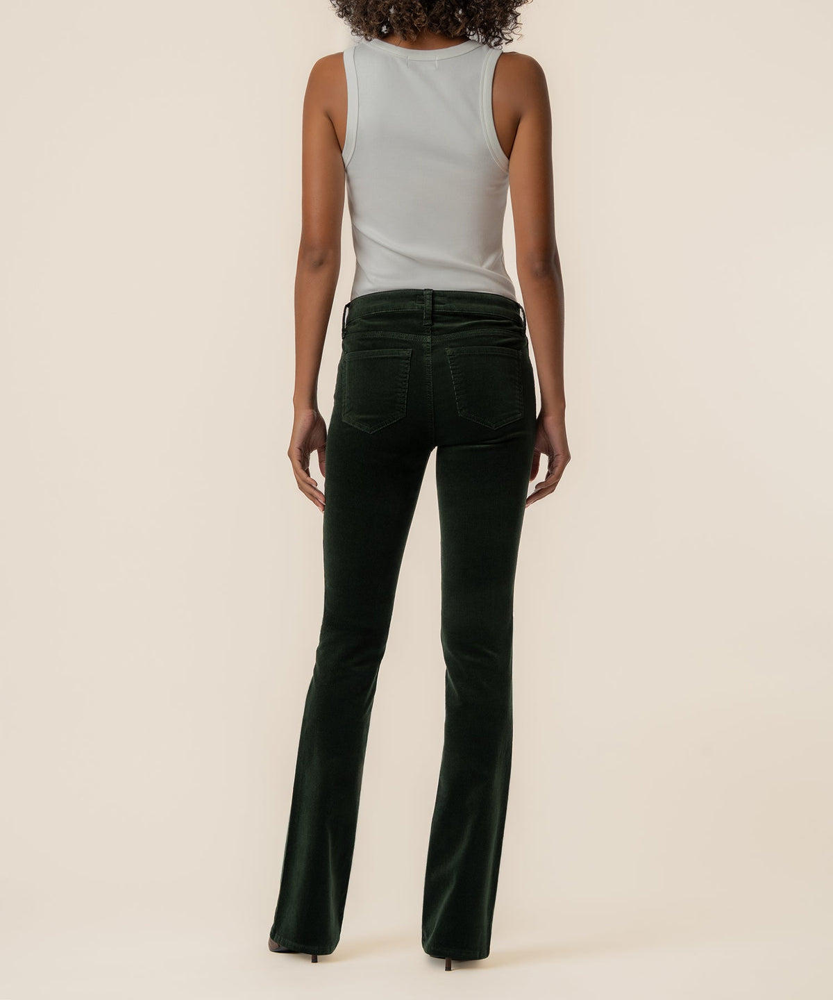 Natalie Corduroy Bootcut in Dark Forest
