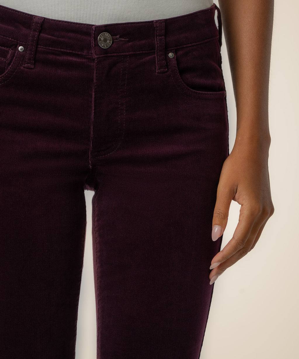 Natalie Corduroy Bootcut in Eggplant