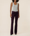 Natalie Corduroy Bootcut in Eggplant