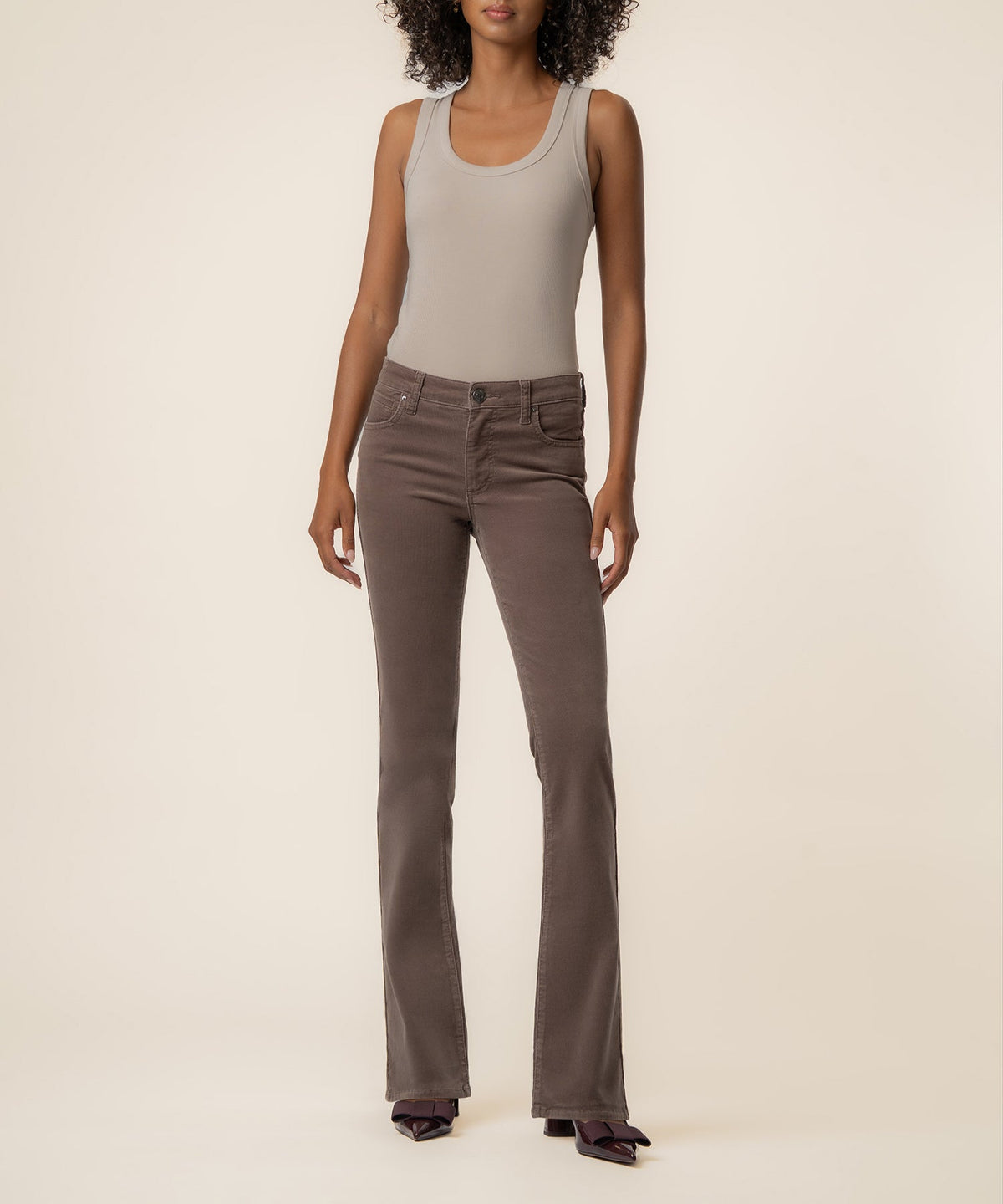 Natalie Corduroy Bootcut in Mocha