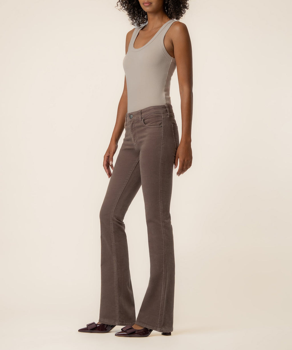 Natalie Corduroy Bootcut, Petite in Mocha