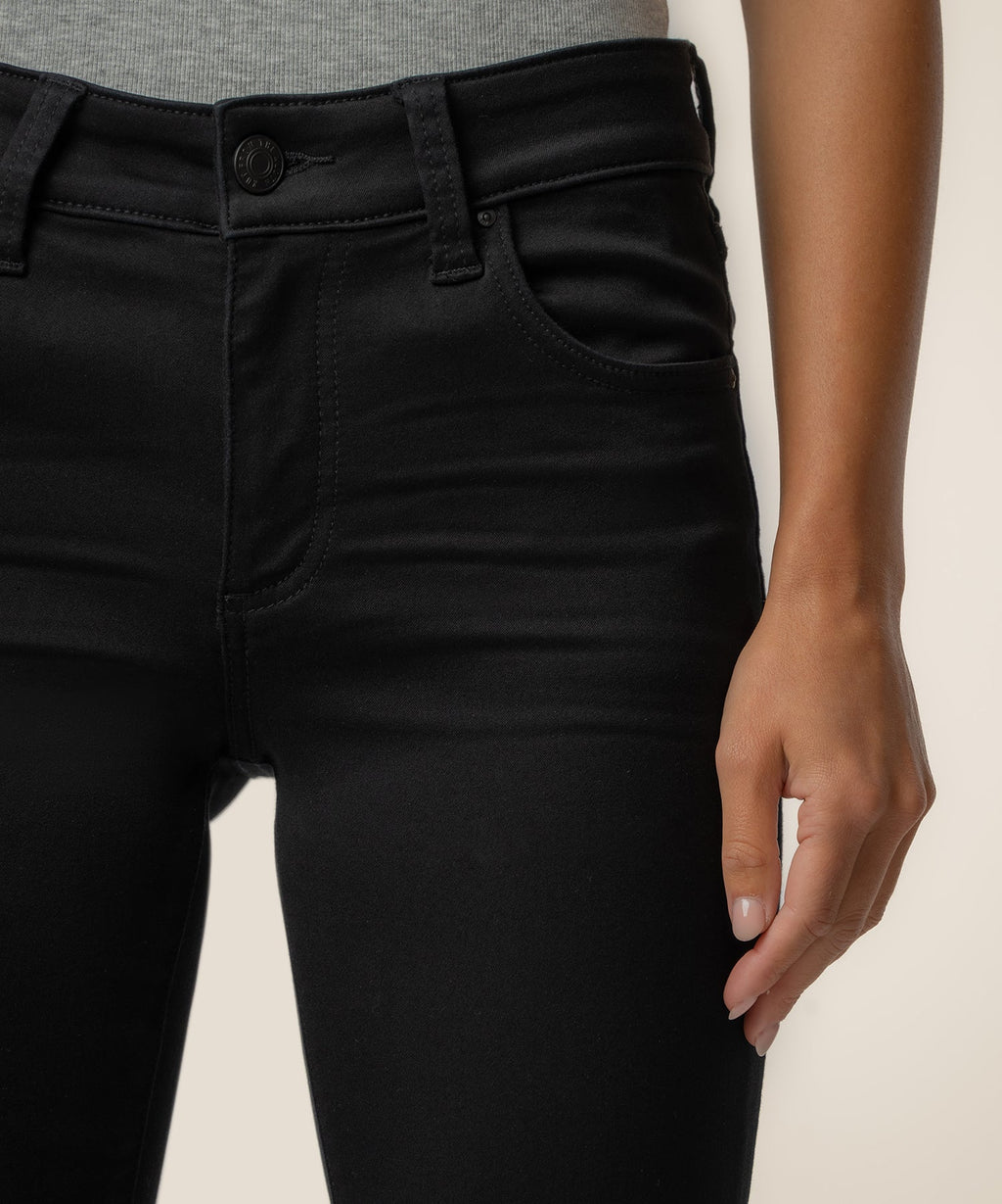Natalie Mid Rise Bootcut, Petite in Black
