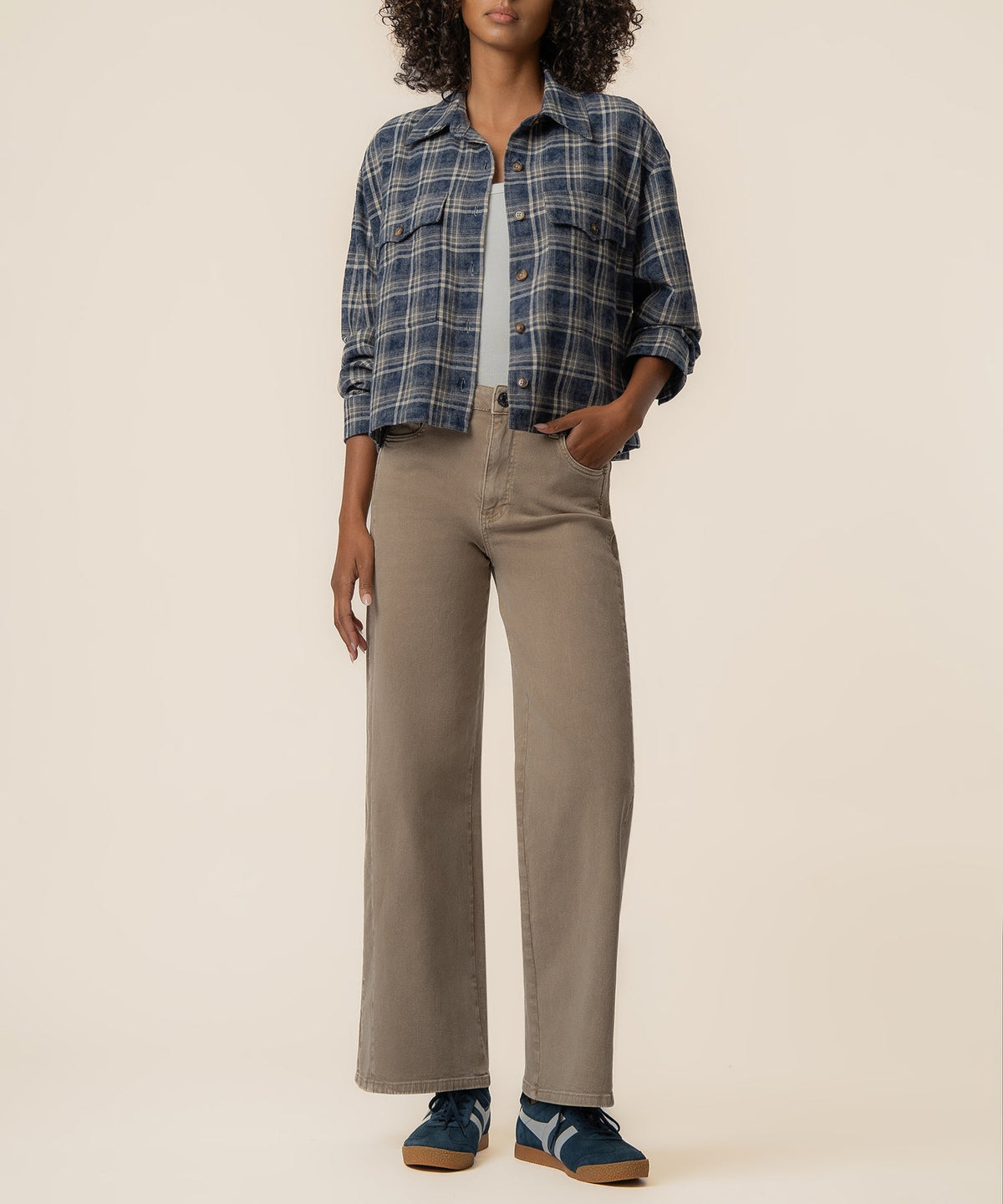 Mira Boxy Top in Blue