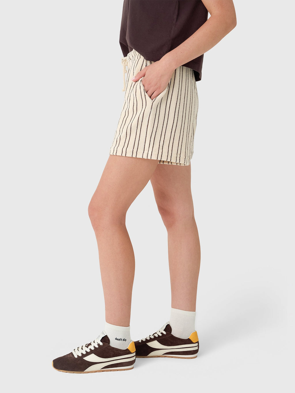 Asher Women's Sharon Stripe Loop Terry Short