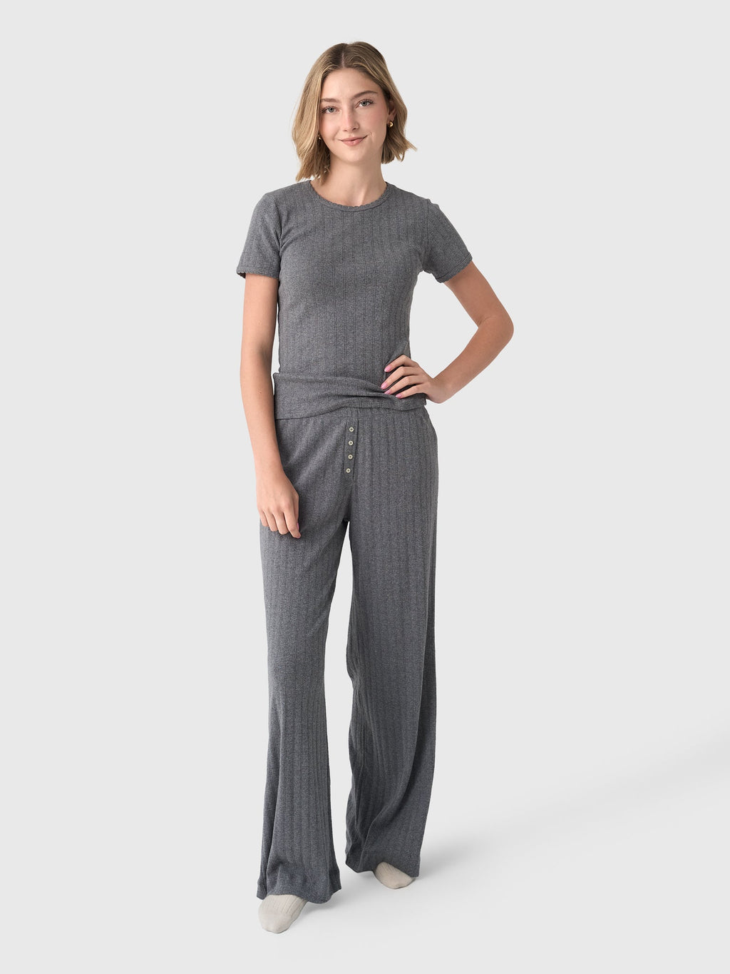 Leset Women's Pointelle Boxer Pant