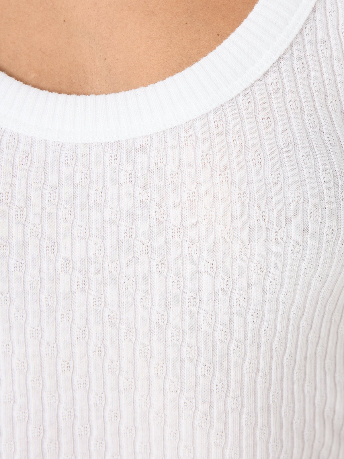 Enza Costa Women's Pointelle Knit Tank