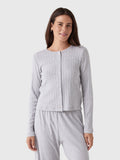 Leset Women's Pointelle Classic Cardigan II