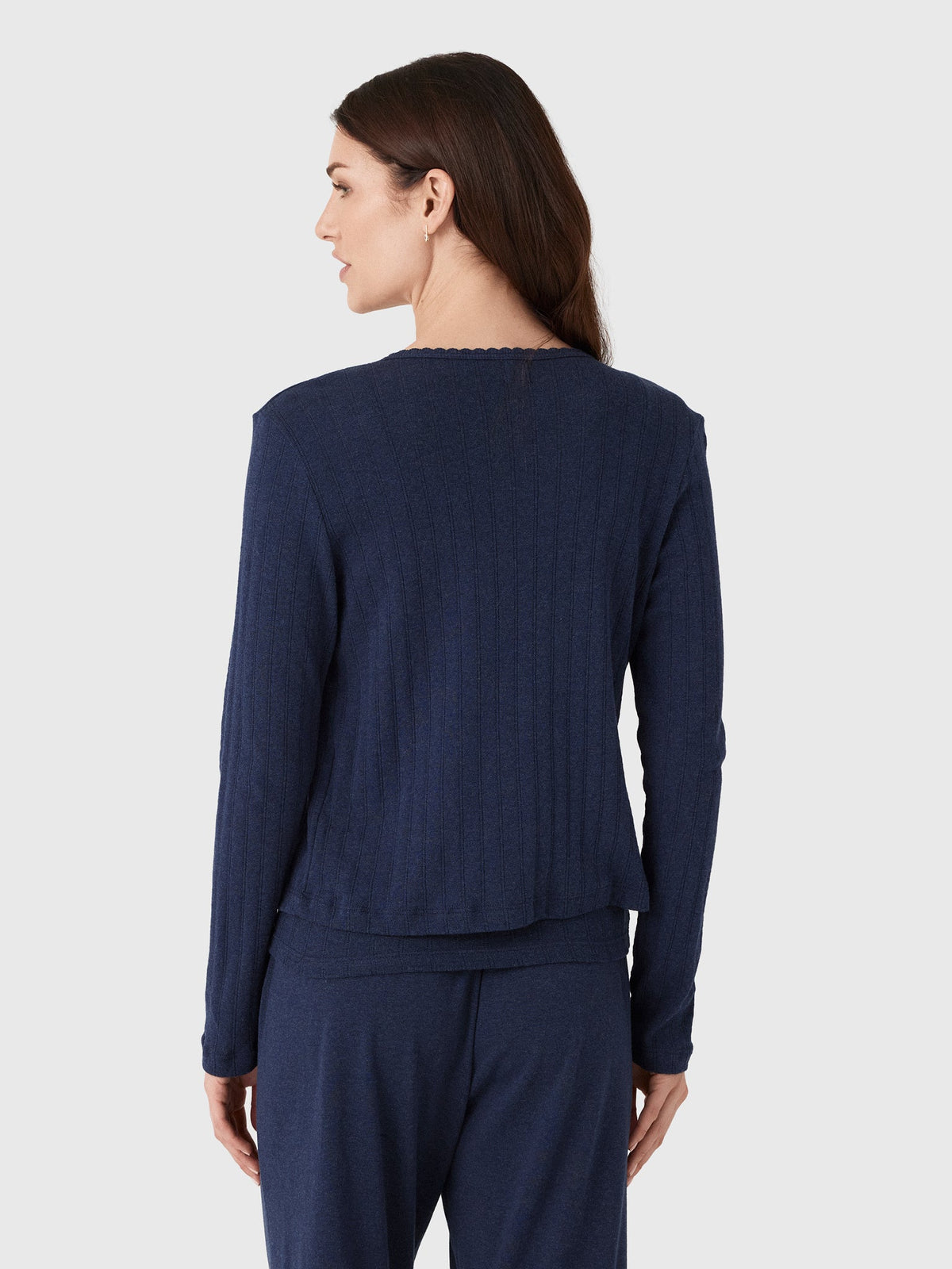 Leset Women's Pointelle Classic Cardigan II