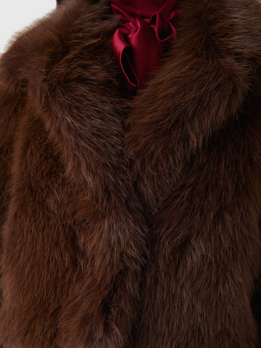 LoveShackFancy Women's Stroma Cropped Faux Fur Jacket