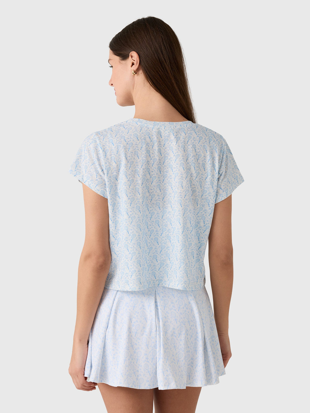 LoveShackFancy Women's Rubin Cropped Tee