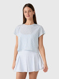 LoveShackFancy Women's Rubin Cropped Tee