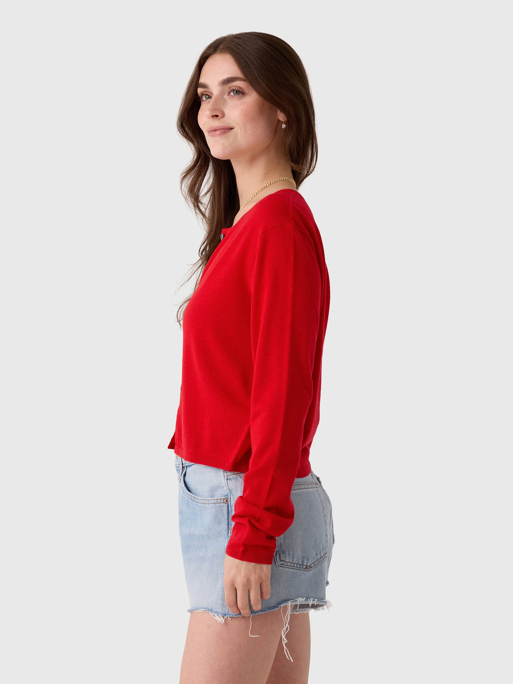 Leset Women's James Crew Cardigan