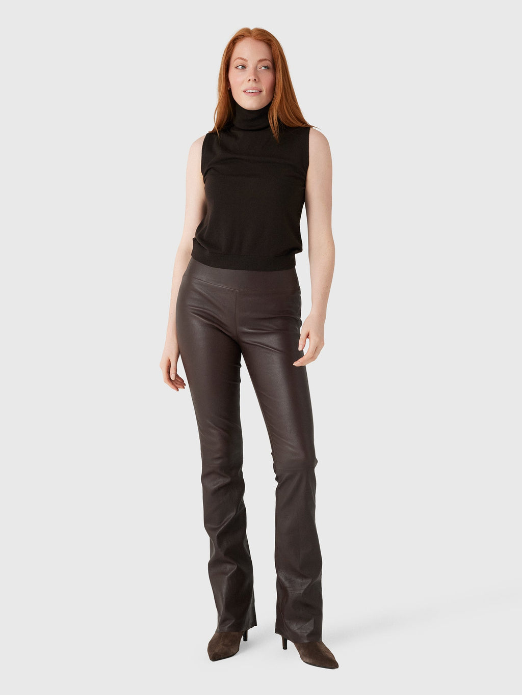 Leset Women's James Sleeveless Turtleneck