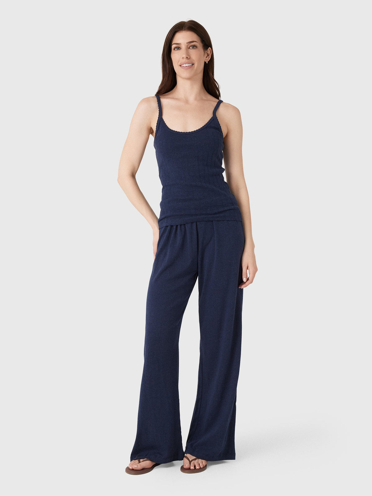Leset Women's Pointelle Classic Tank Top