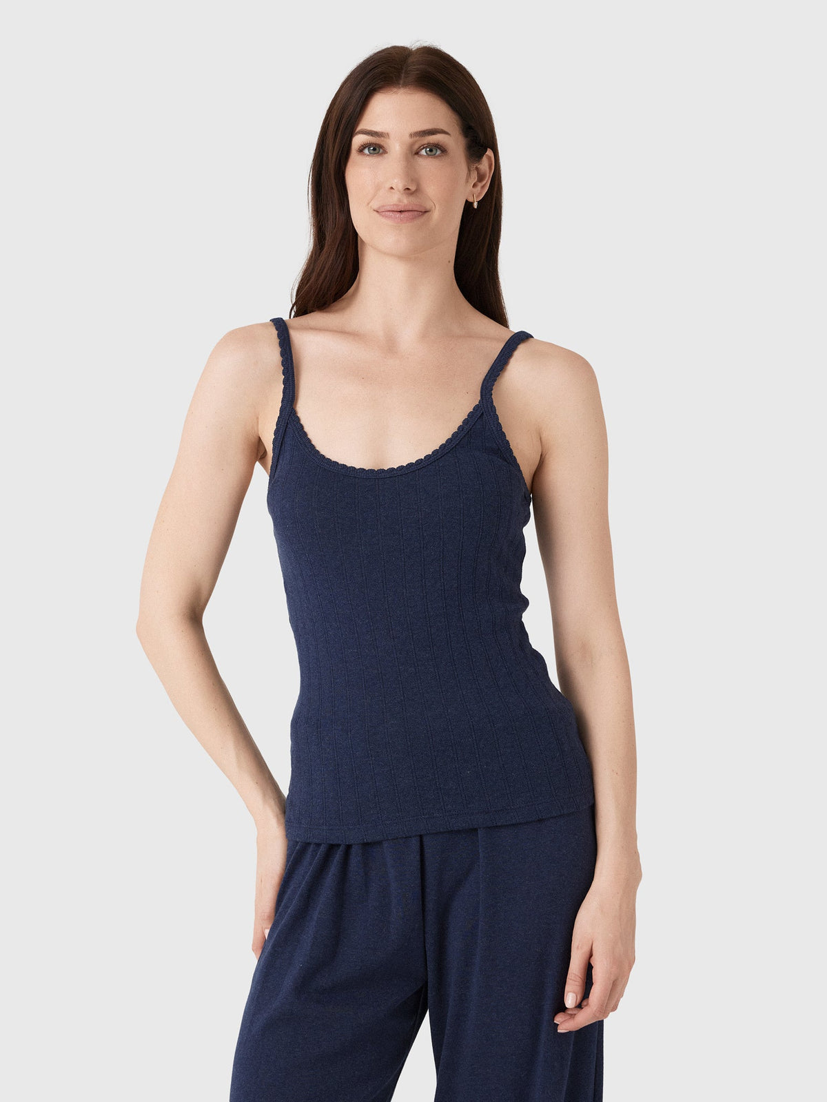 Leset Women's Pointelle Classic Tank Top