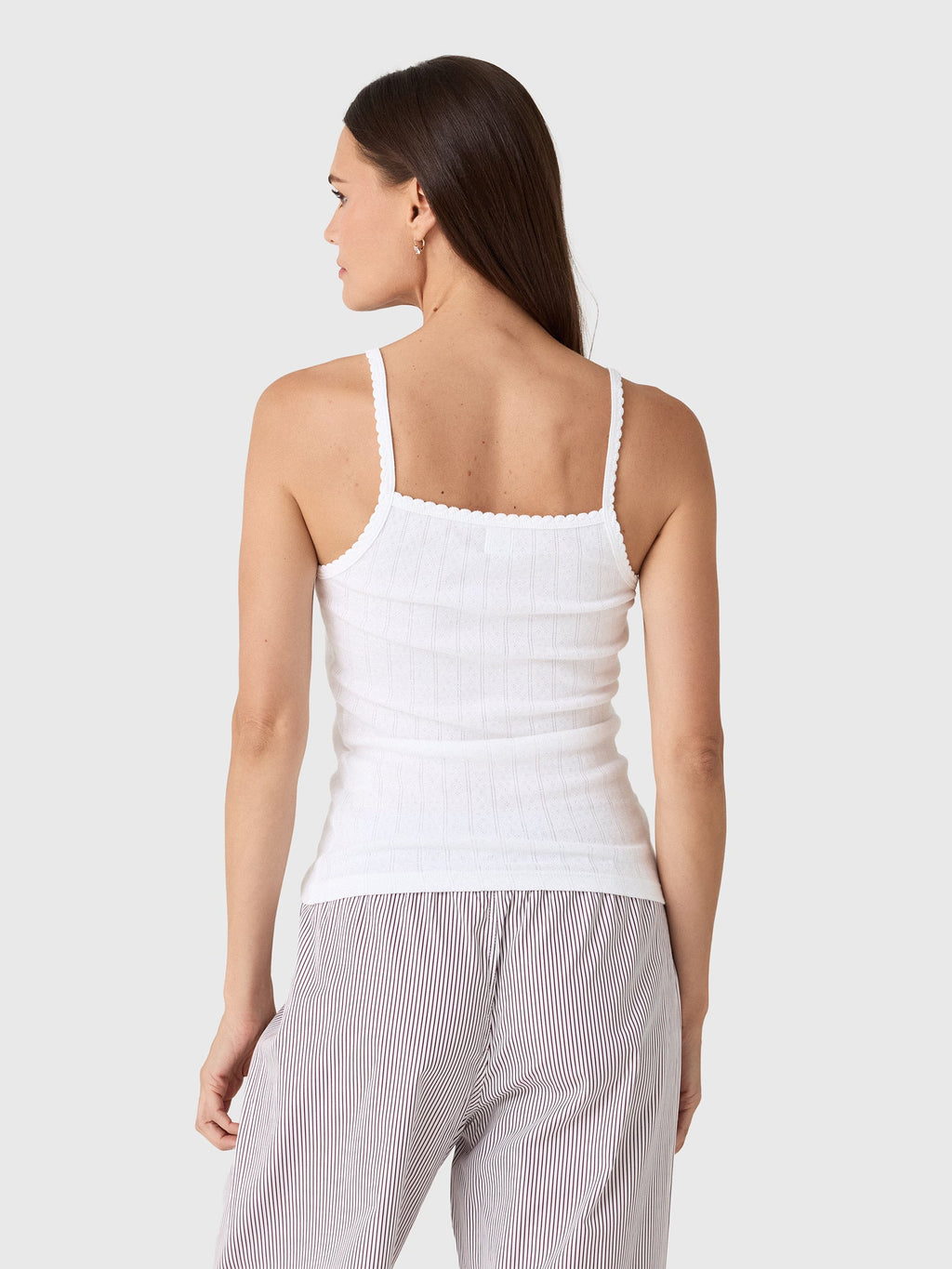 Leset Women's Pointelle Classic Tank Top