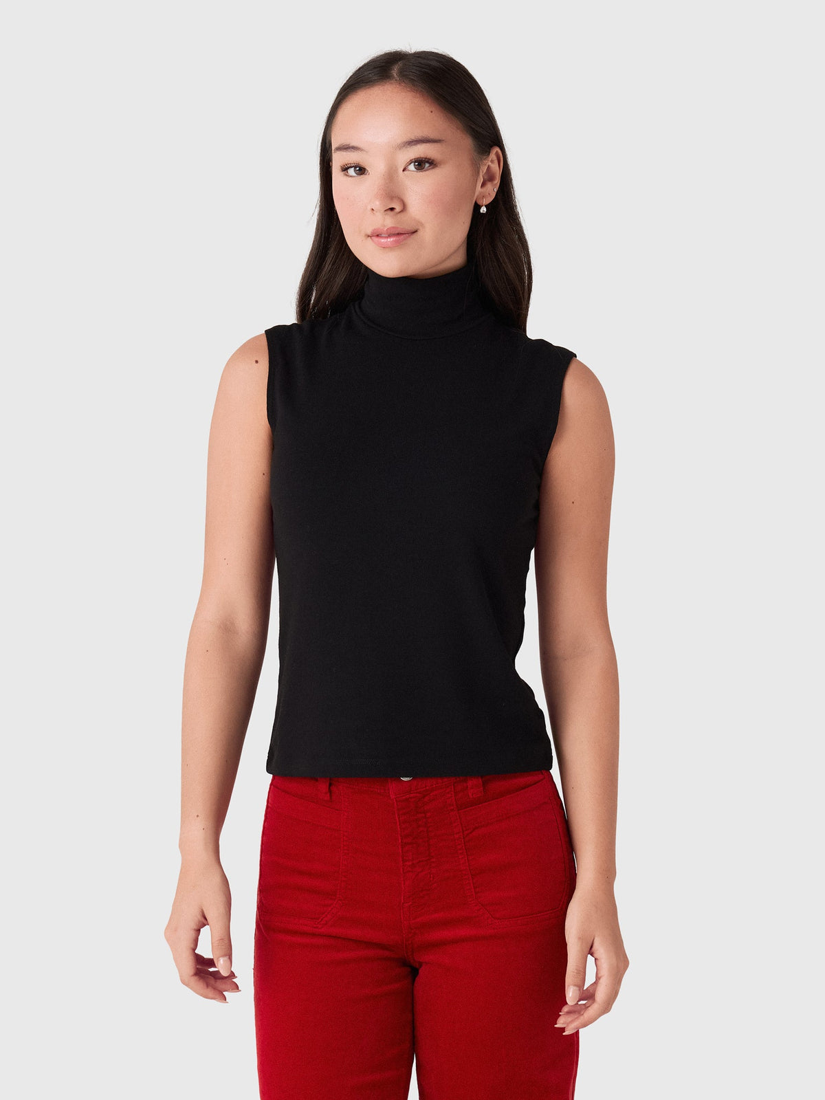 Leset Women's Lauren Sleeveless Turtleneck