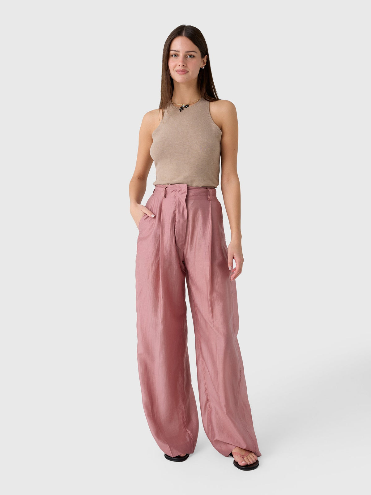 Leset Women's Lauren High Neck Tank