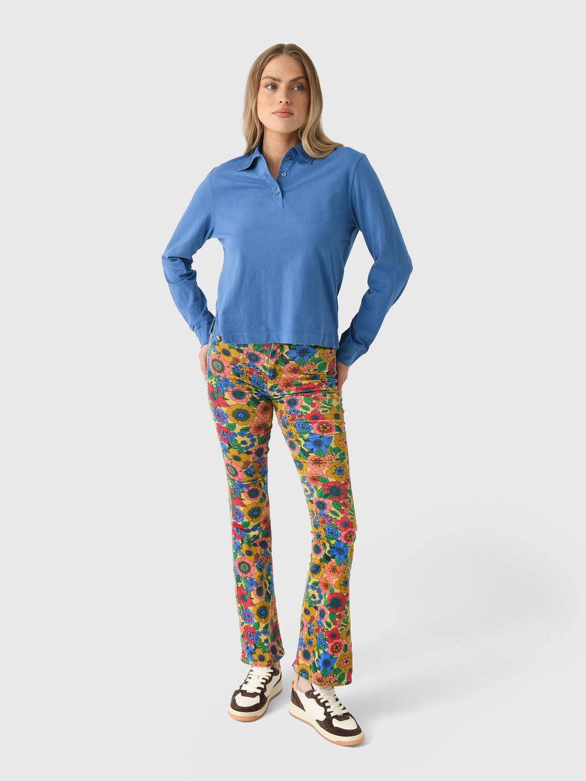 Leset Women's Margo Long Sleeve Polo