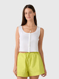Leset Women's Pointelle Button Down Tank