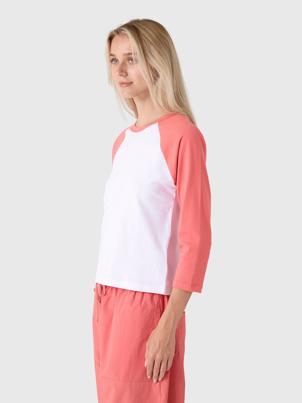 Leset Women's The Margo Long Sleeve Baseball Tee