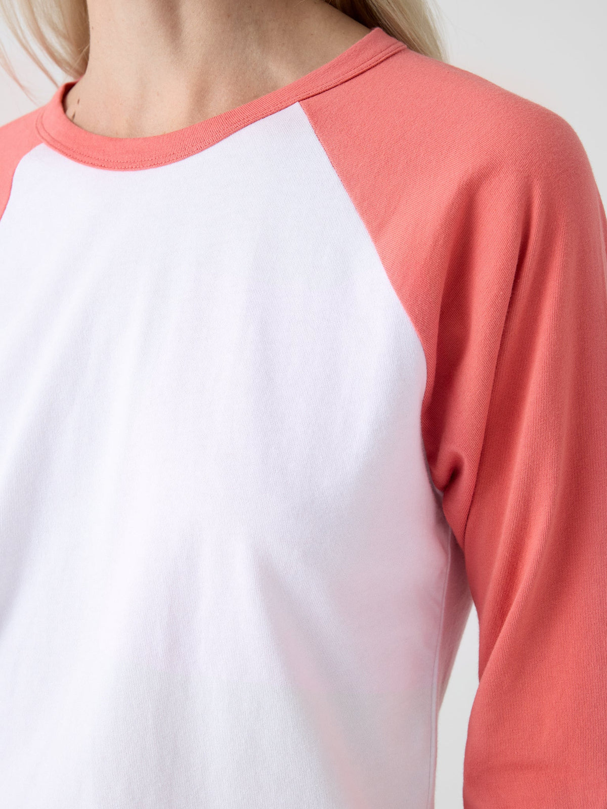 Leset Women's The Margo Long Sleeve Baseball Tee