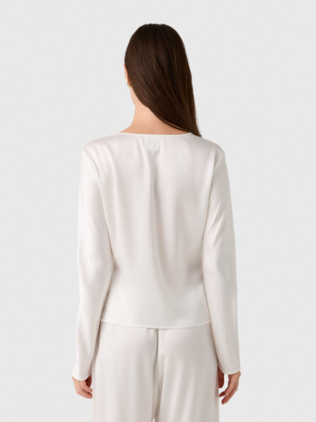 Leset Women's Barb Button Long Sleeve Top