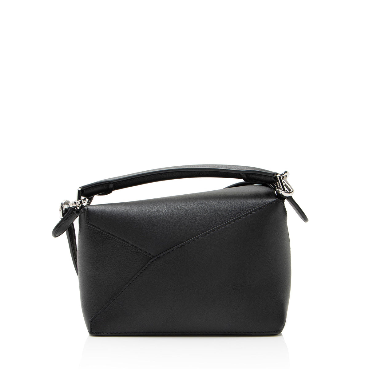 Loewe Calfskin Puzzle Edge Mini Bag - Black