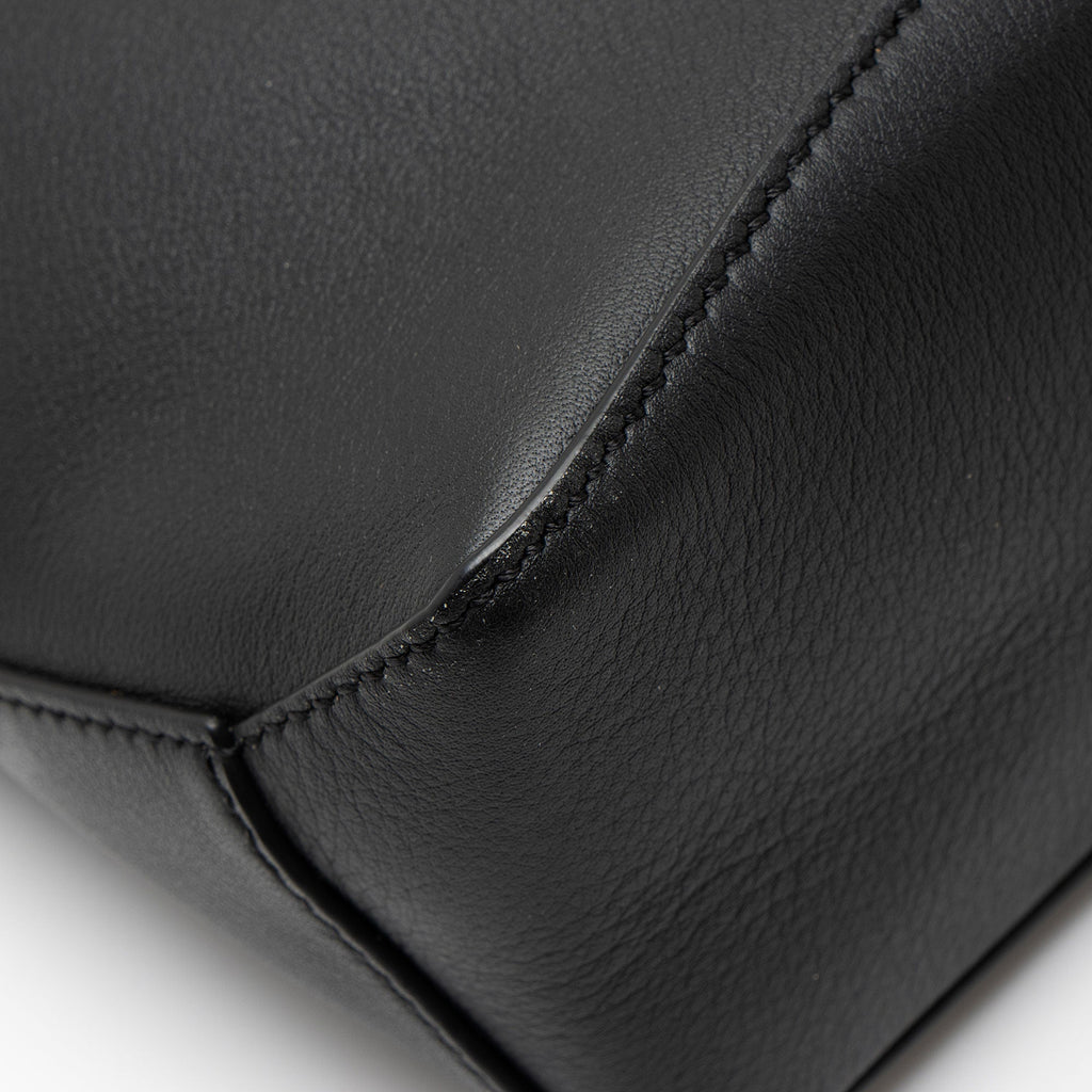 Loewe Calfskin Puzzle Edge Mini Bag - Black