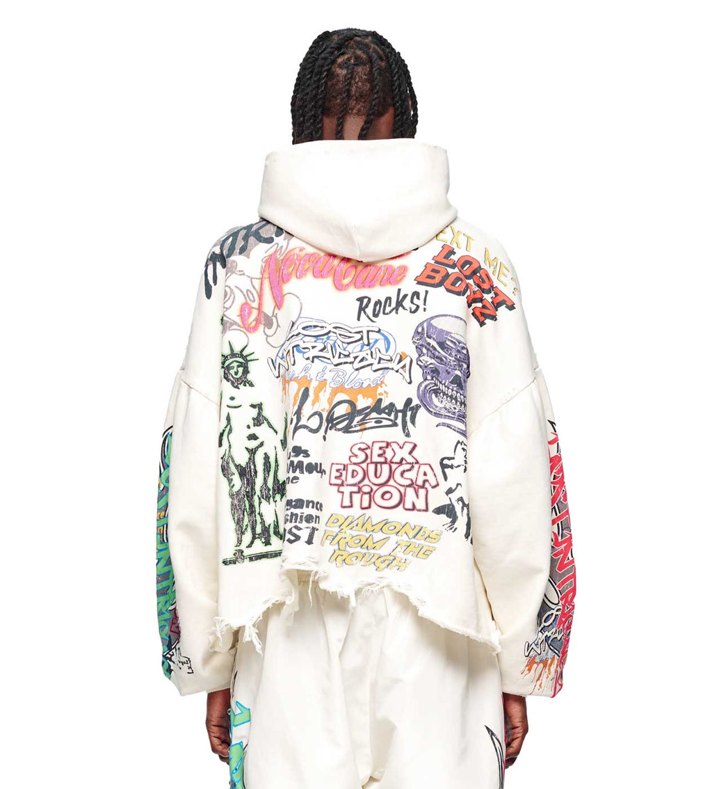 Lost Intricacy University Hoodie Cream