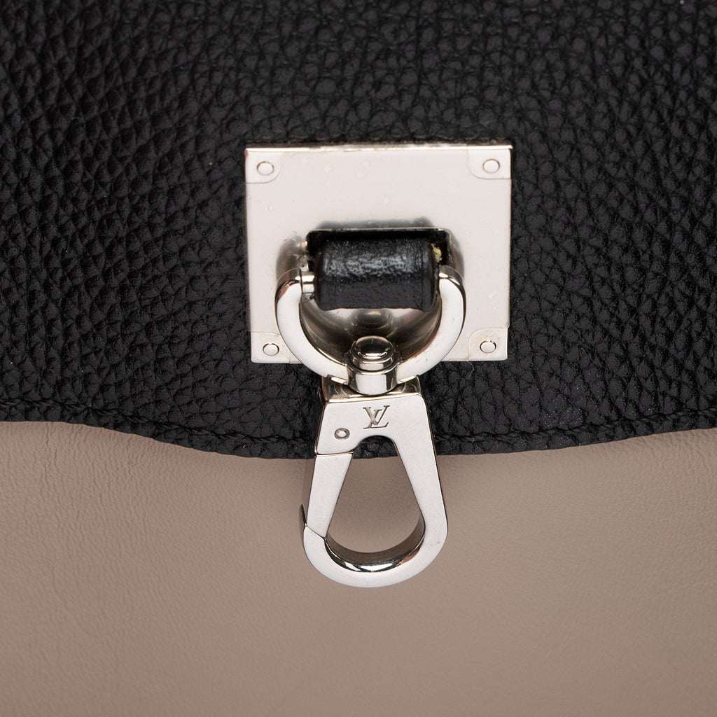 Louis Vuitton Calfskin City Steamer MM Tote Bag - Beige/Black