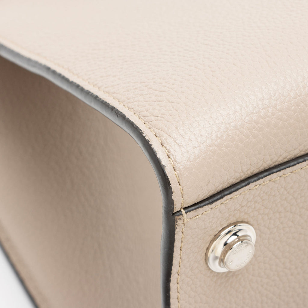 Louis Vuitton Calfskin City Steamer MM Tote Bag - Beige/Black