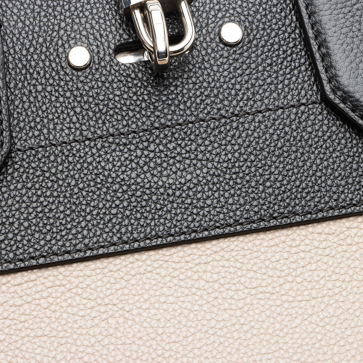 Louis Vuitton Calfskin City Steamer MM Tote Bag - Beige/Black