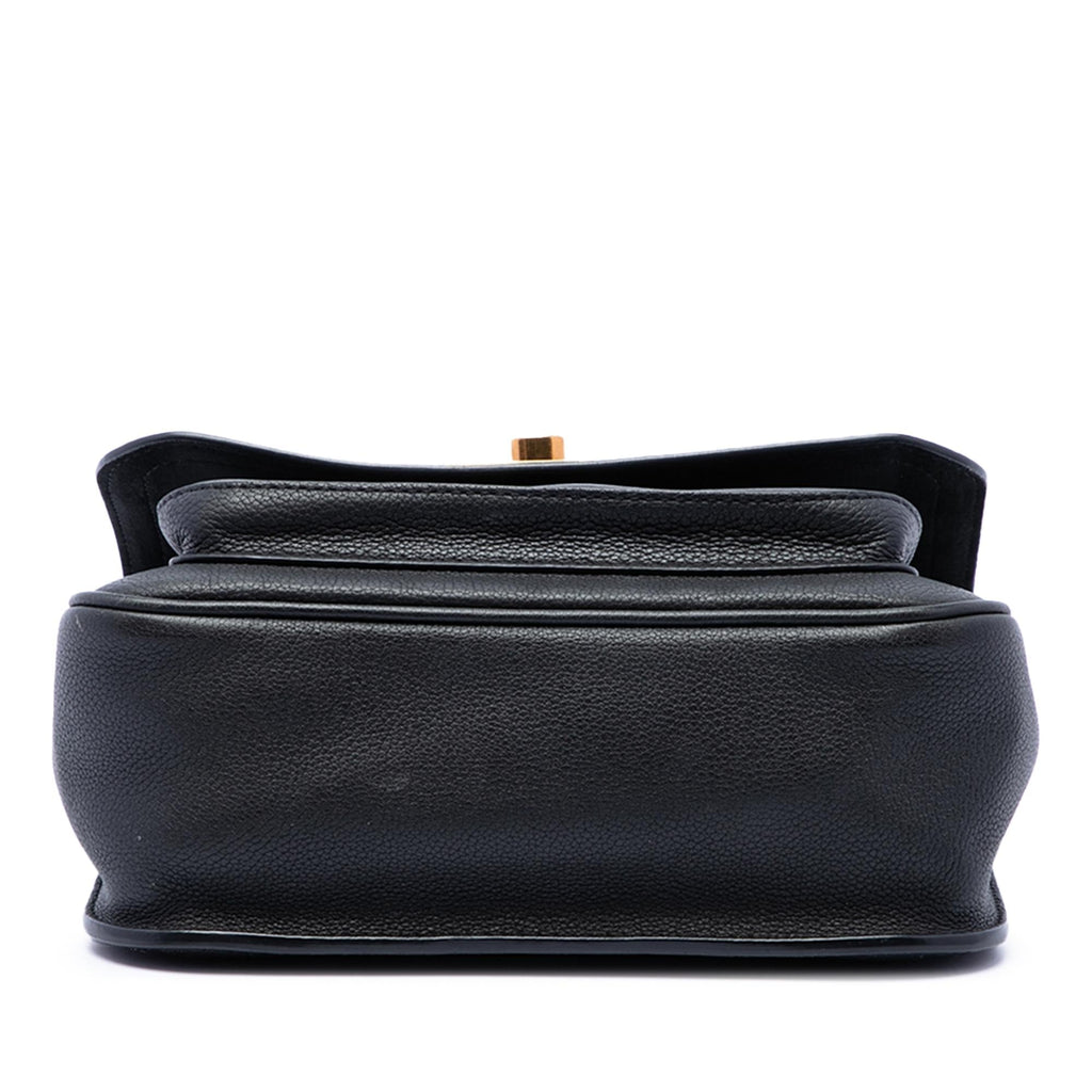 Louis Vuitton Calfskin Lockme Chain Shoulder Bag - Black