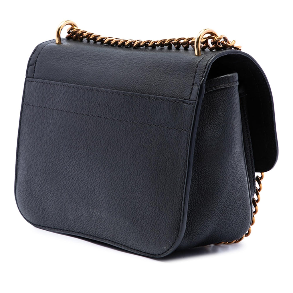 Louis Vuitton Calfskin Lockme Chain Shoulder Bag - Black