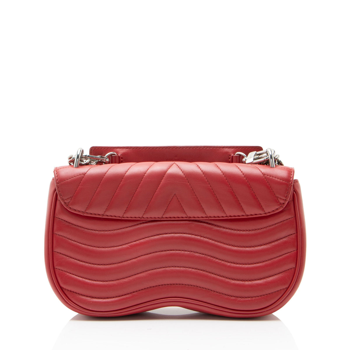 Louis Vuitton Calfskin New Wave Chain MM Shoulder Bag - Red