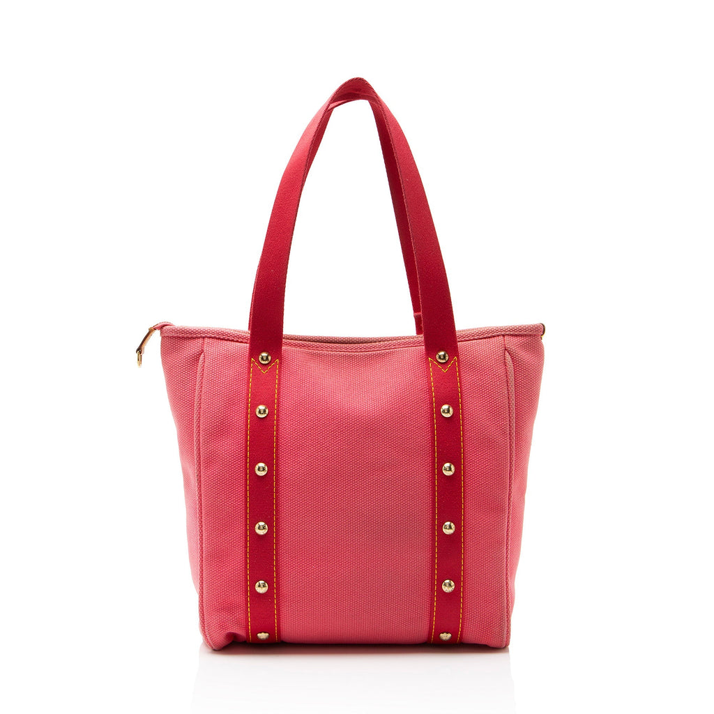 Louis Vuitton Vintage Canvas Antigua Cabas MM Tote Bag - Pink