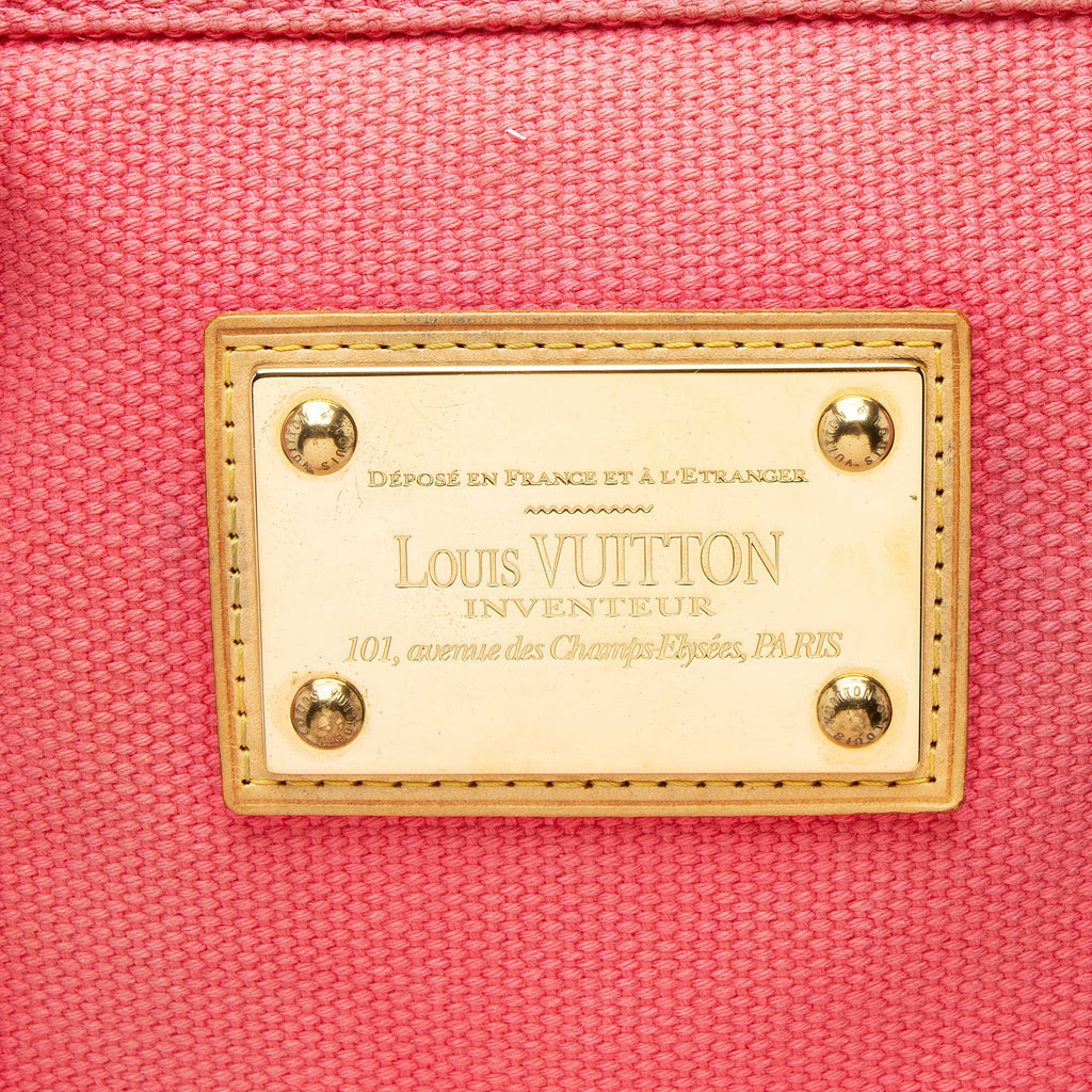 Louis Vuitton Vintage Canvas Antigua Cabas MM Tote Bag - Pink