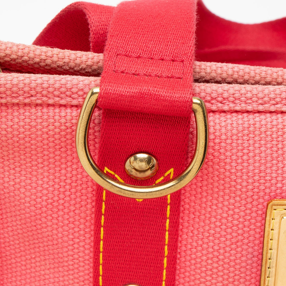 Louis Vuitton Vintage Canvas Antigua Cabas MM Tote Bag - Pink