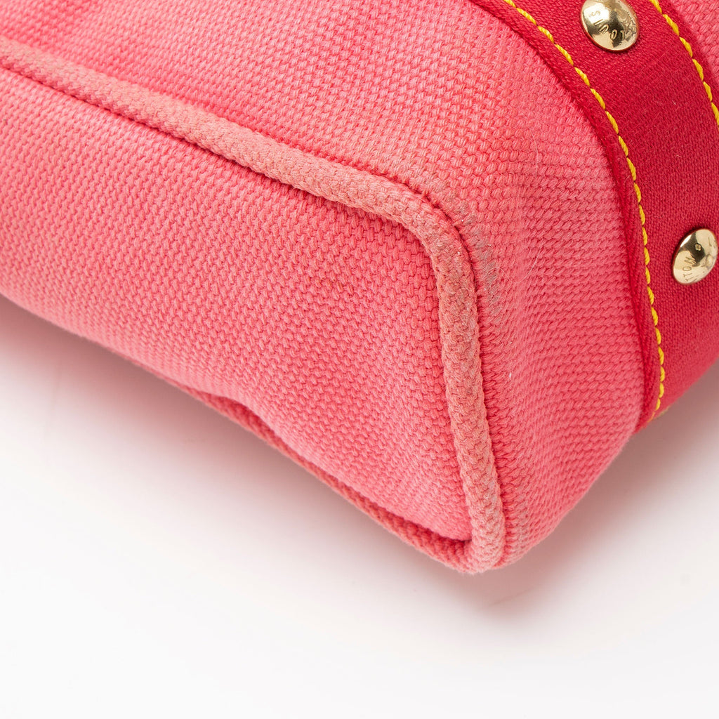 Louis Vuitton Vintage Canvas Antigua Cabas MM Tote Bag - Pink