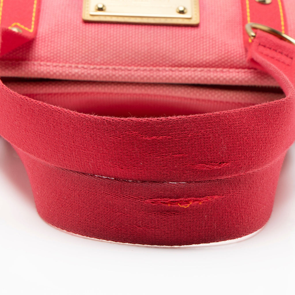 Louis Vuitton Vintage Canvas Antigua Cabas MM Tote Bag - Pink