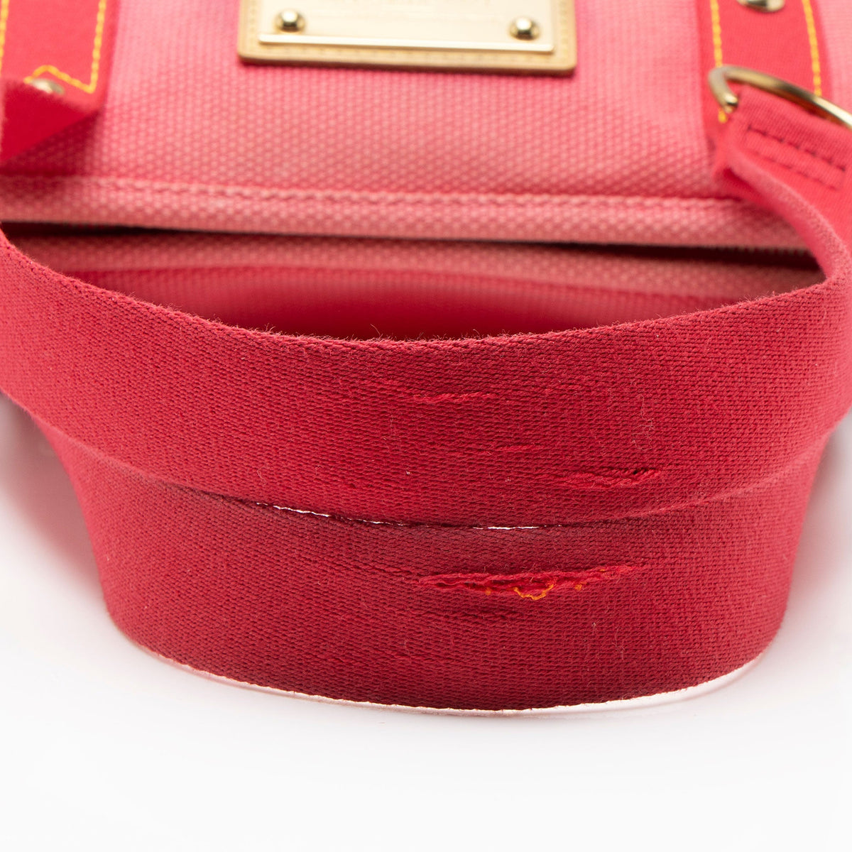 Louis Vuitton Vintage Canvas Antigua Cabas MM Tote Bag - Pink