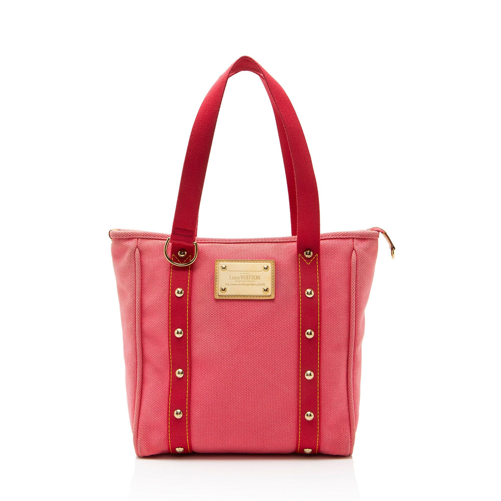 Louis Vuitton Vintage Canvas Antigua Cabas MM Tote Bag - Pink