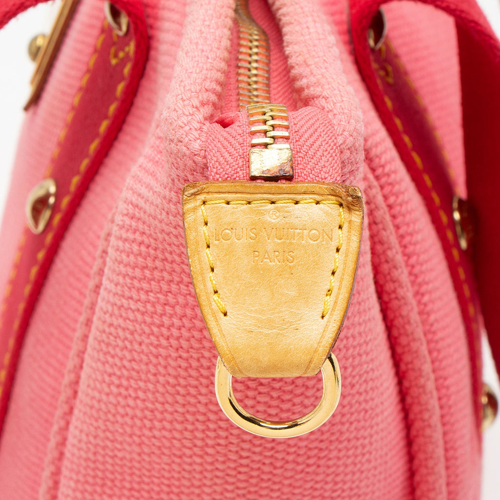 Louis Vuitton Vintage Canvas Antigua Cabas MM Tote Bag - Pink